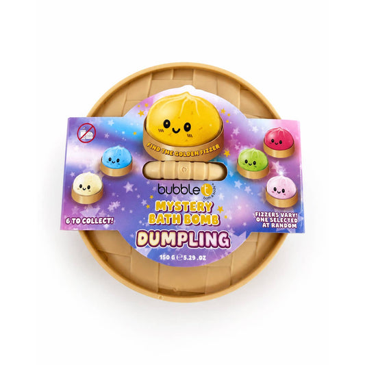 sealed bubble t mystery dumpling bath fizzer top view