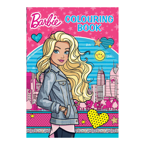 barbie kids colouring book featuring fun creative designs with barbie and friends