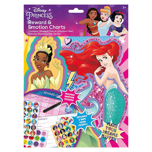 Disney Princess rewards and emotions chart for children