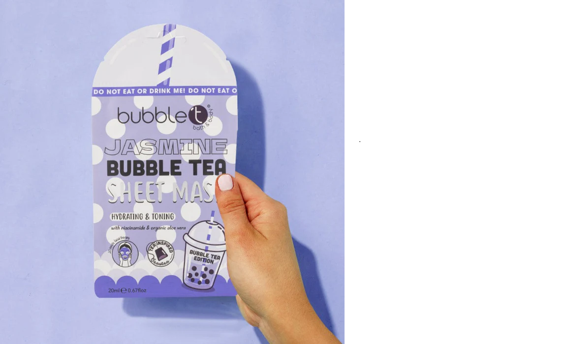 bubble t jasmine hydrating sheet mask 20ml soothing facial treatment with aloe vera and niacinamide for refreshed sk