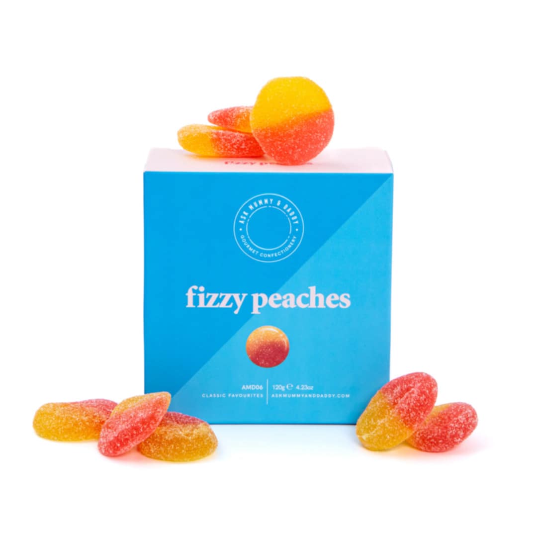 plastic free gourmet confectionery gift box front view in biodegradable sustainable packaging
