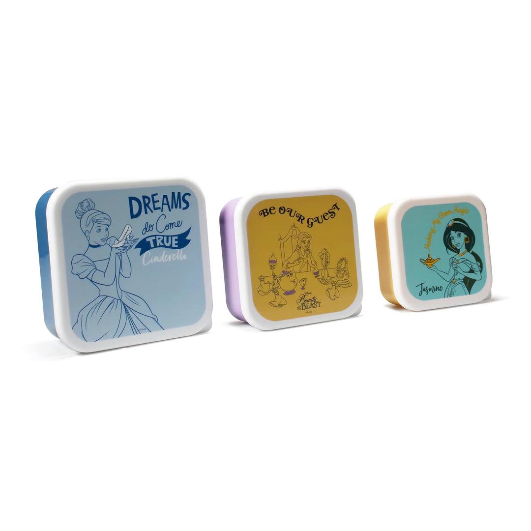 Disney Princess snack pots set of 3 stacking food containers