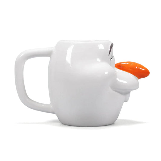 Olaf shaped Disney Frozen mug hand painted design