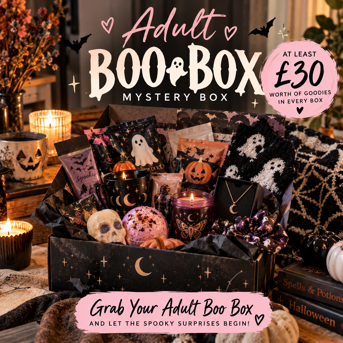 Adult Boo Box Mystery Box ā Spooky Gifts & Treats