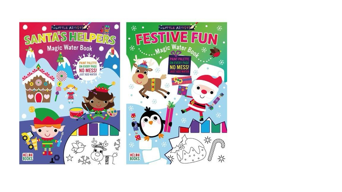 christmas magic water colouring & activity book, choose from santa's helpers or festive fun designs, mess-free water-based colouring and puzzles for kids
This is concise, clear, and optimised for SEO. Let me know if you'd like to continue with more!