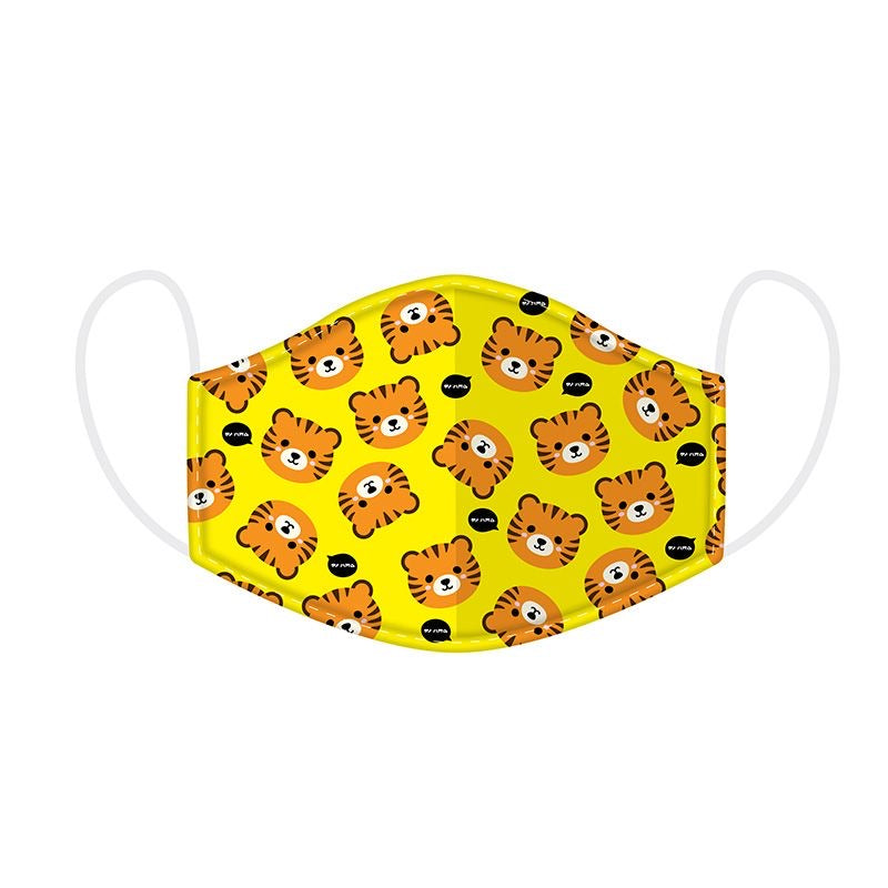 face covering small tiger adult reusable face mask with adoramals tiger character design suitable for everyday wear