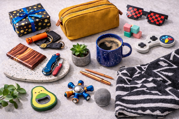 gifts for him collection featuring popular gift ready finds novelty accessories and everyday surprises