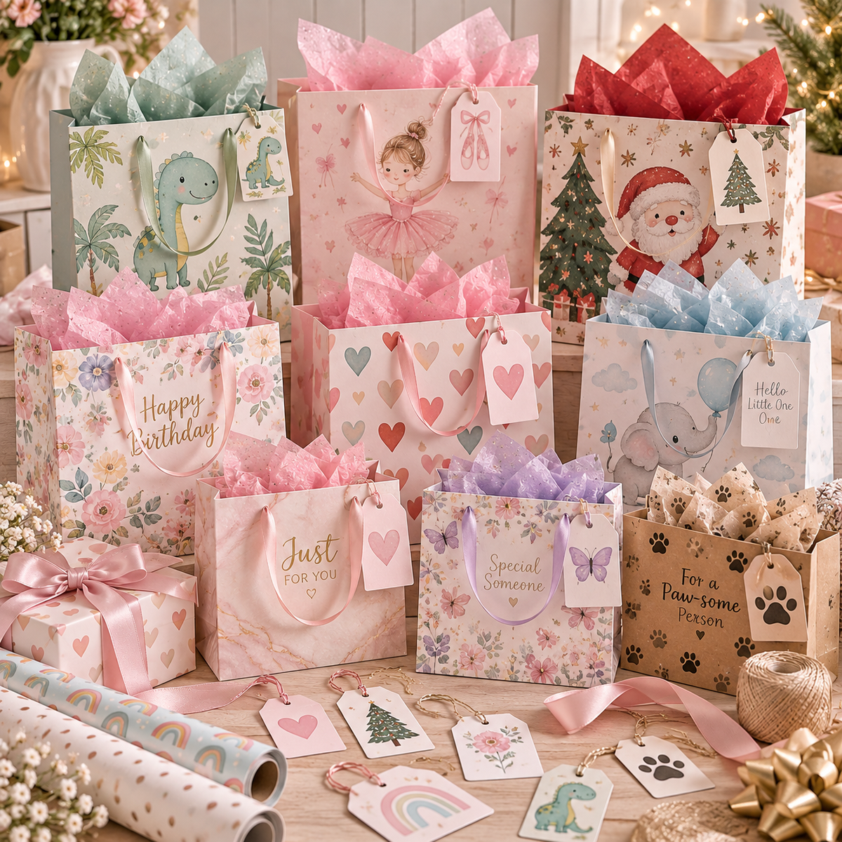 Gift Wrap, Bags & Tags