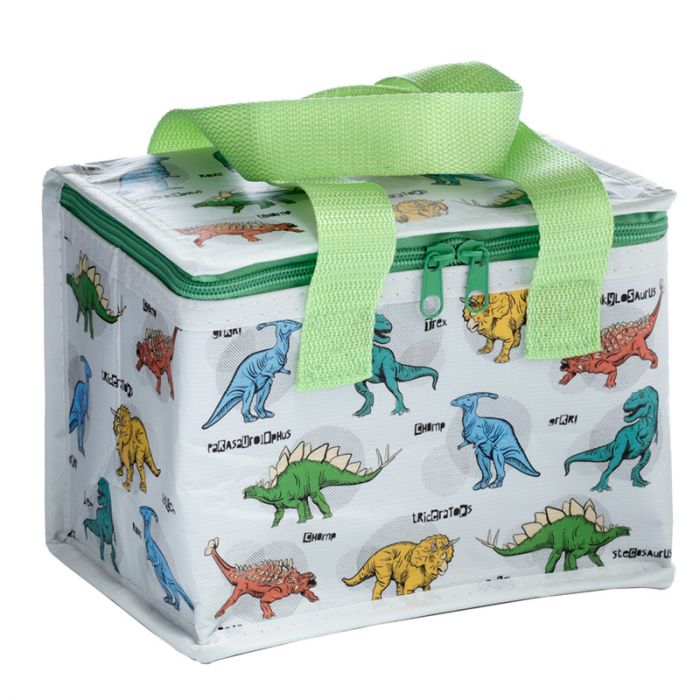 Eco-friendly dinosaur lunch cool bag for children, reusable insulated kids food bag