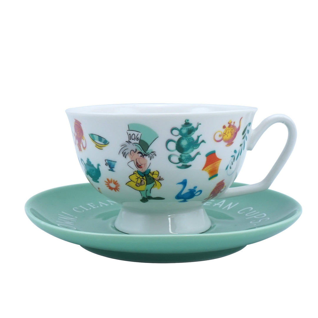Disney Alice in Wonderland cup and saucer ceramic tea set