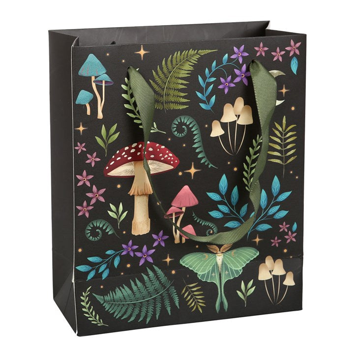 dark forest gift bag alternative view highlighting elegant gothic inspired gift presentation