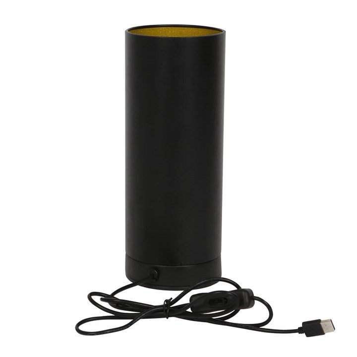 palm reading electric aroma lamp shown with attached electric plug for power