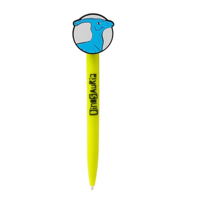 Individual dinosaur surprise pen with colourful novelty dinosaur design
