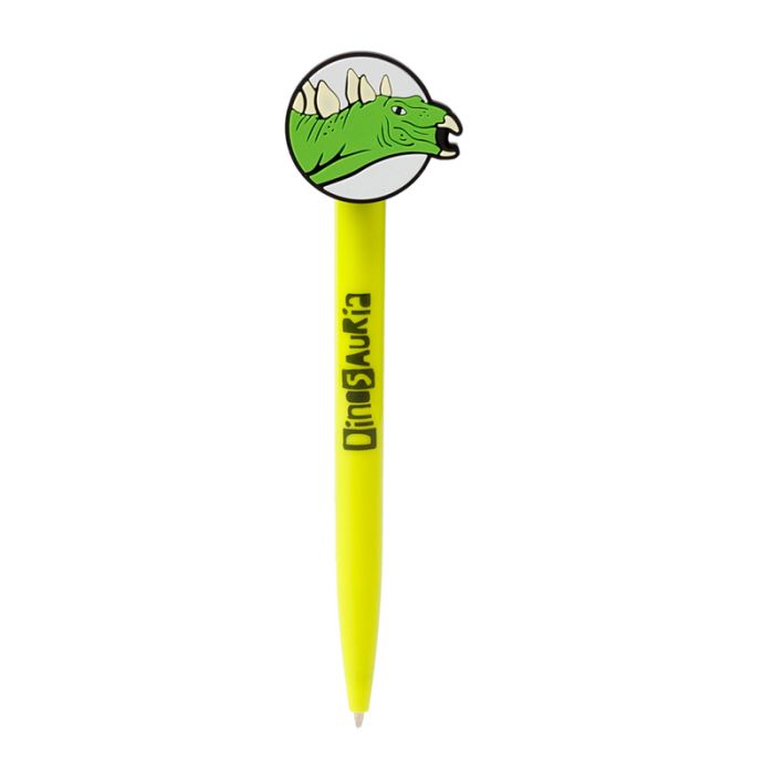 Assorted dinosaur surprise pens showing different dinosaur designs for children