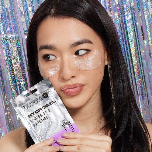 bubble t aloe vera and green tea under eye patches packaging for soothing and hydrating eye care treatment