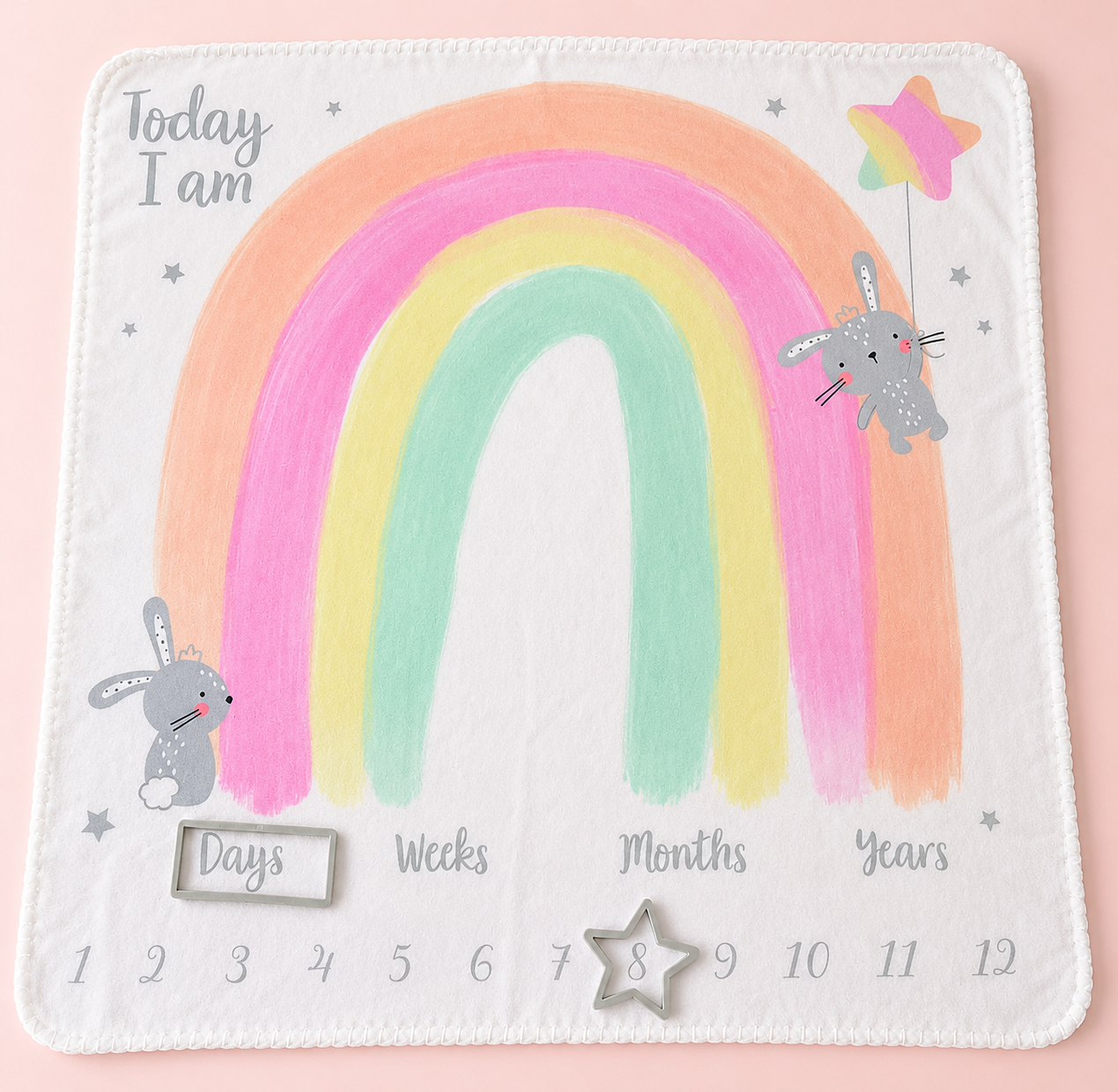 baby milestone blanket  gift for newborn