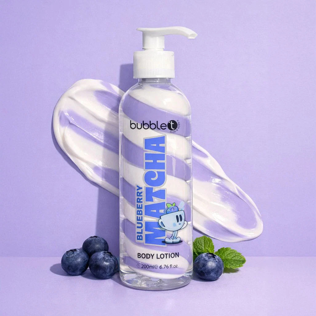 bubble t blueberry body lotion 200ml with sweet scented moisturising formula