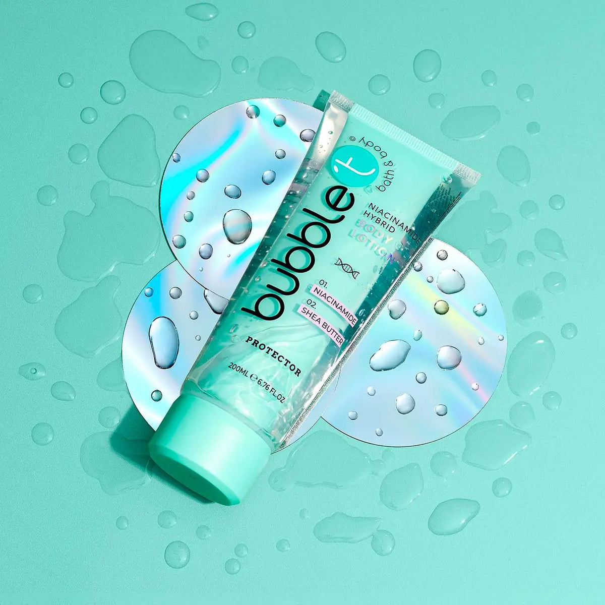 bubble t hybrid body lotion with niacinamide and shea butter product view