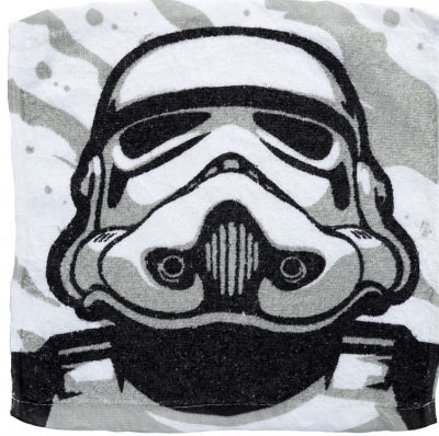 star wars storm trooper compressed face cloth that expands when wet, perfect for fans and small gifts