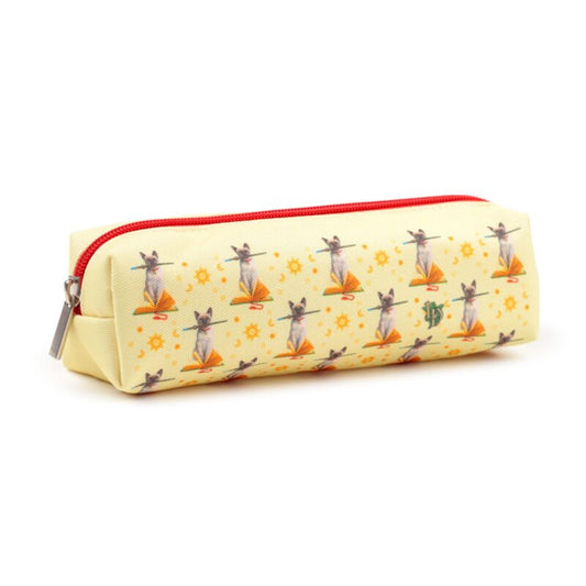 lisa parker hocus pocus cat canvas pencil case closed