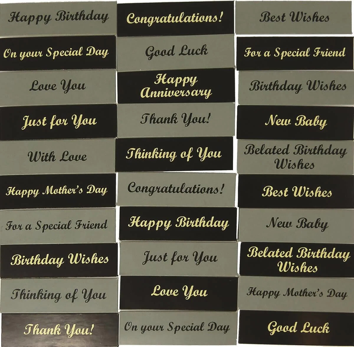 gatsby chic words embellishments pack of 100 for card making and scrapbooking