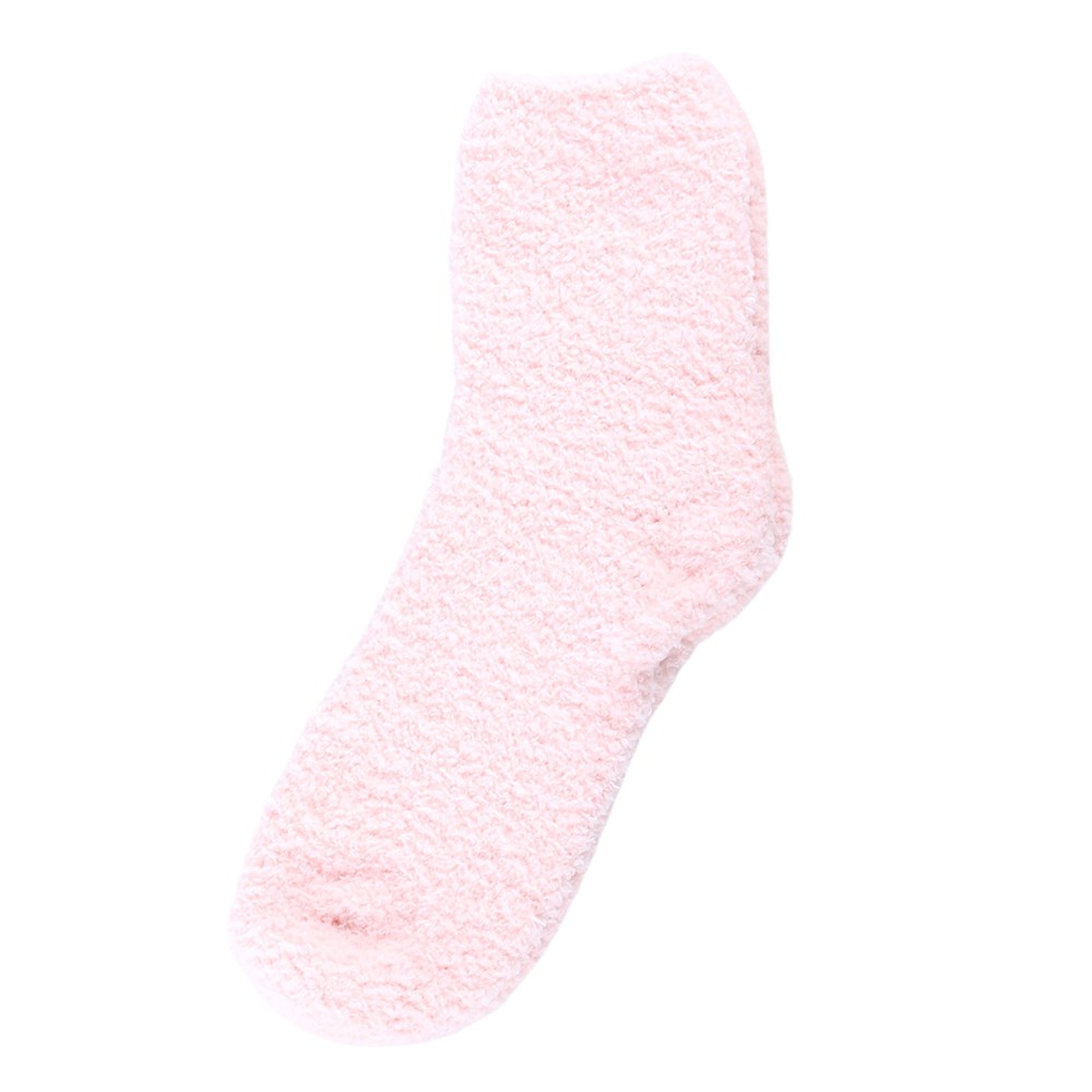 pink fluffy socks from the christmas gingerbread mug and socks gift set