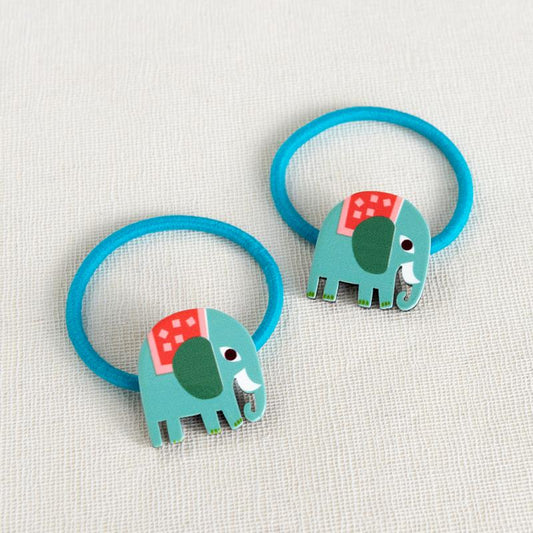 hair ties elephant design set of two with cute elephant detail for children