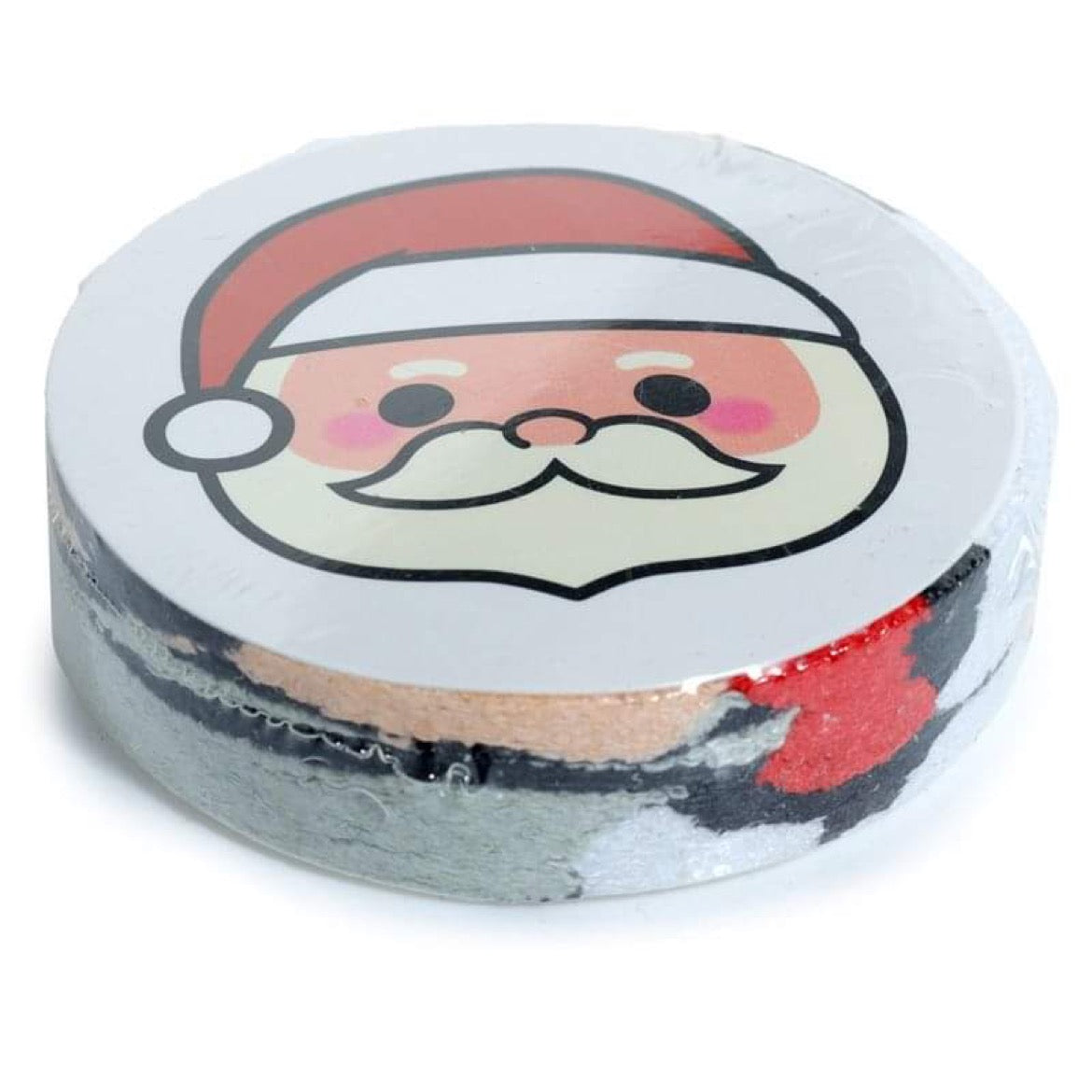 christmas festive friends compressed travel towel, machine washable at 30°C, durable and ready for multiple uses during the holiday season