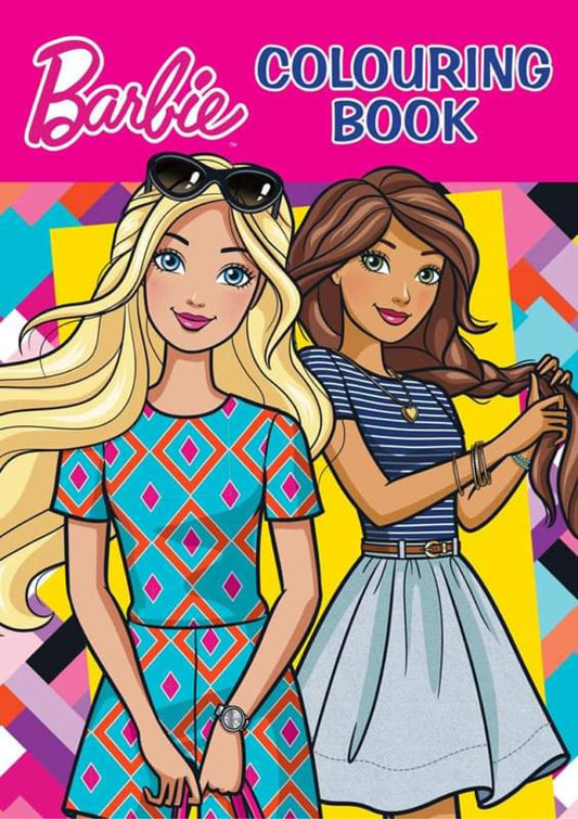 Barbie colouring book for children featuring Barbie themed illustrations for creative colouring activities