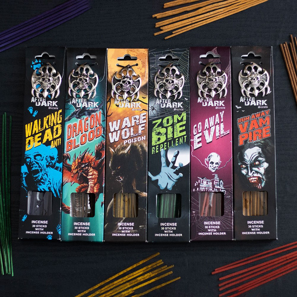 after dark gothic incense sticks with matching holder in a choice of six fragrances