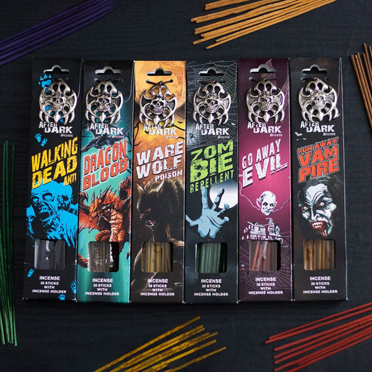 after dark gothic incense sticks with matching holder in a choice of six fragrances