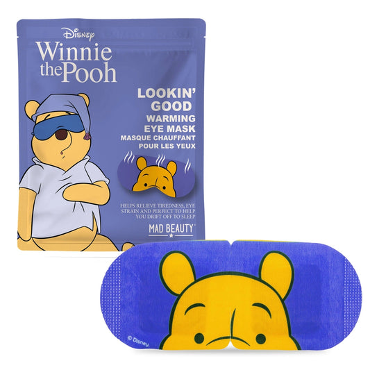 disney winnie the pooh warming eye mask with mask shown beside packaging