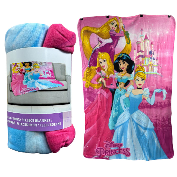 disney princess fleece blanket featuring enchanting character designs for cosy bedtime