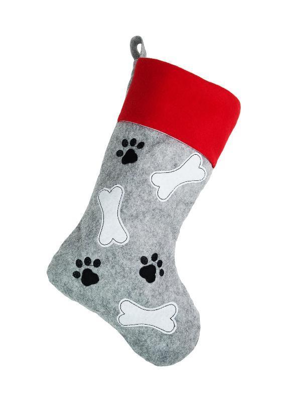 christmas doggy pet christmas stocking, festive stocking for small pets, perfect for treats and toys, ideal for hanging alongside family stockings