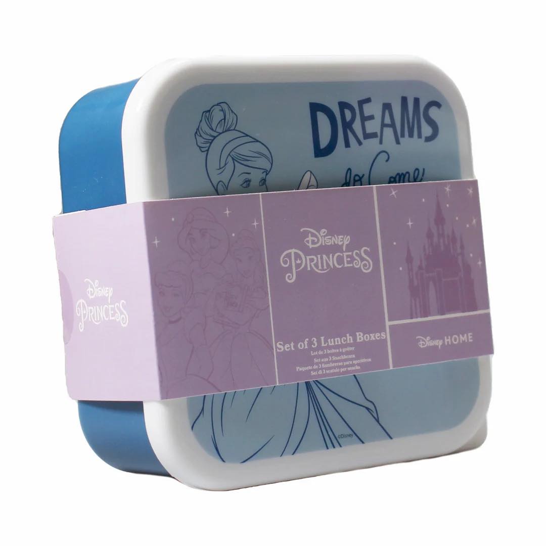 Disney Princess snack pots set of 3 boxed packaging