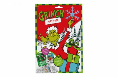 christmas grinch play pack colouring and cut out activity set for children