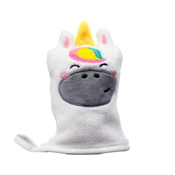 unicorn makeup remover glove soft cotton cleansing mitt gentle reusable skincare