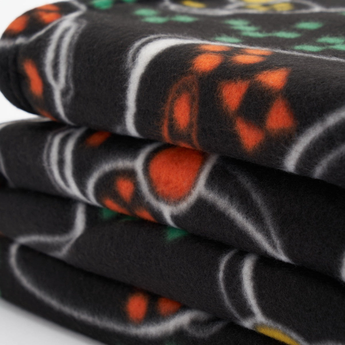 gaming fleece throw close up of folded fleece texture for comfort