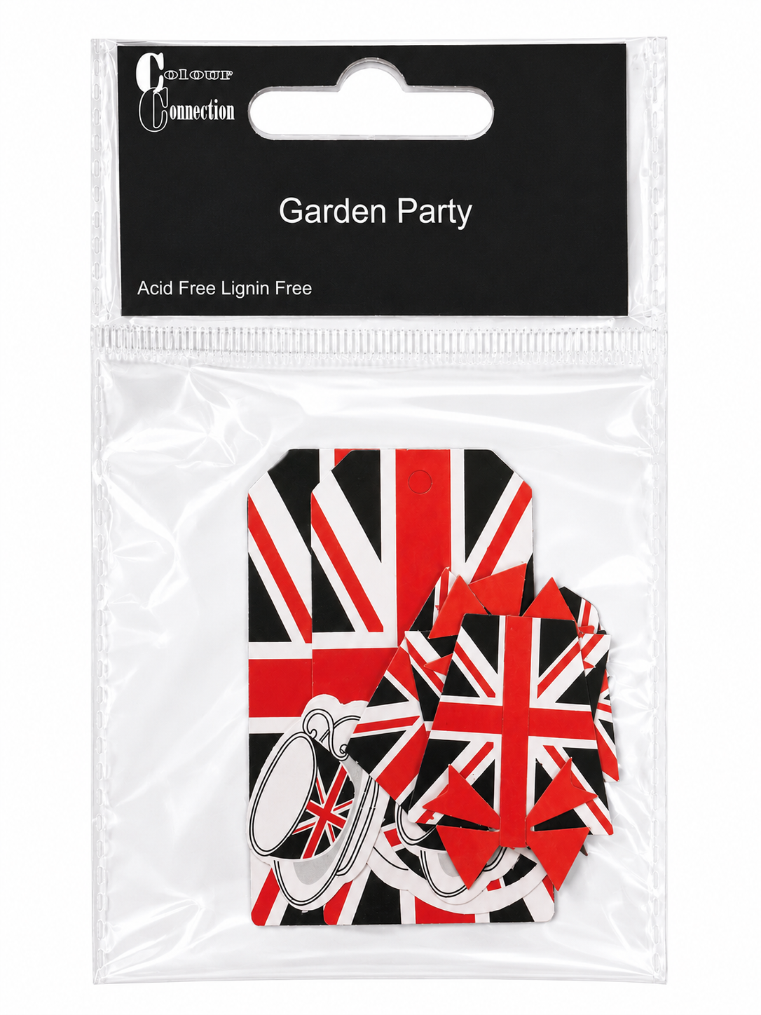 Colour Creation Garden Party Union Flags & Tea Cups Embellishments