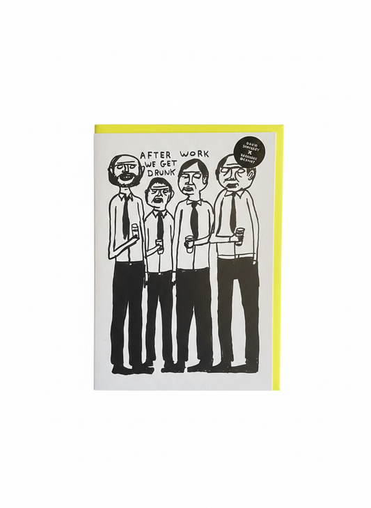 david shrigley greeting card bold illustration humorous design contemporary british art style