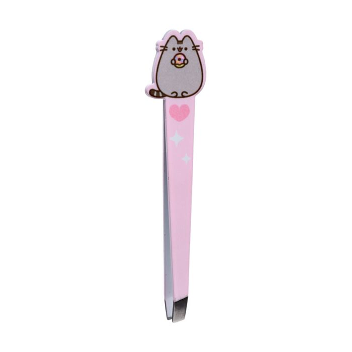 close-up of Pusheen the Cat Core Shaped Tweezer in a different colour with fine precision tip