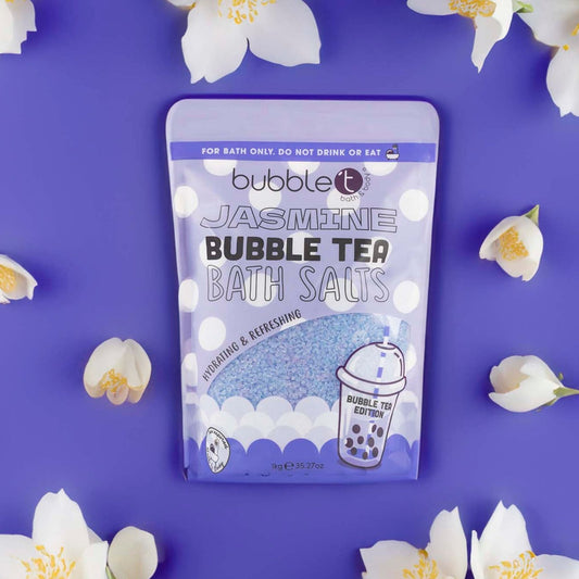 bubble t jasmine bath salts 1kg soothing mineral-rich bath essential for relaxation and skincare