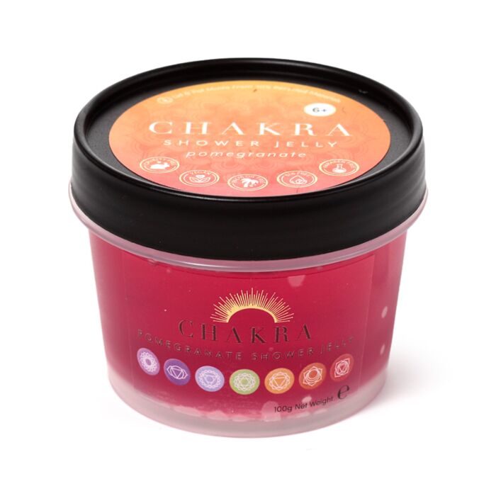 red chakra shower jelly variant with elegant design