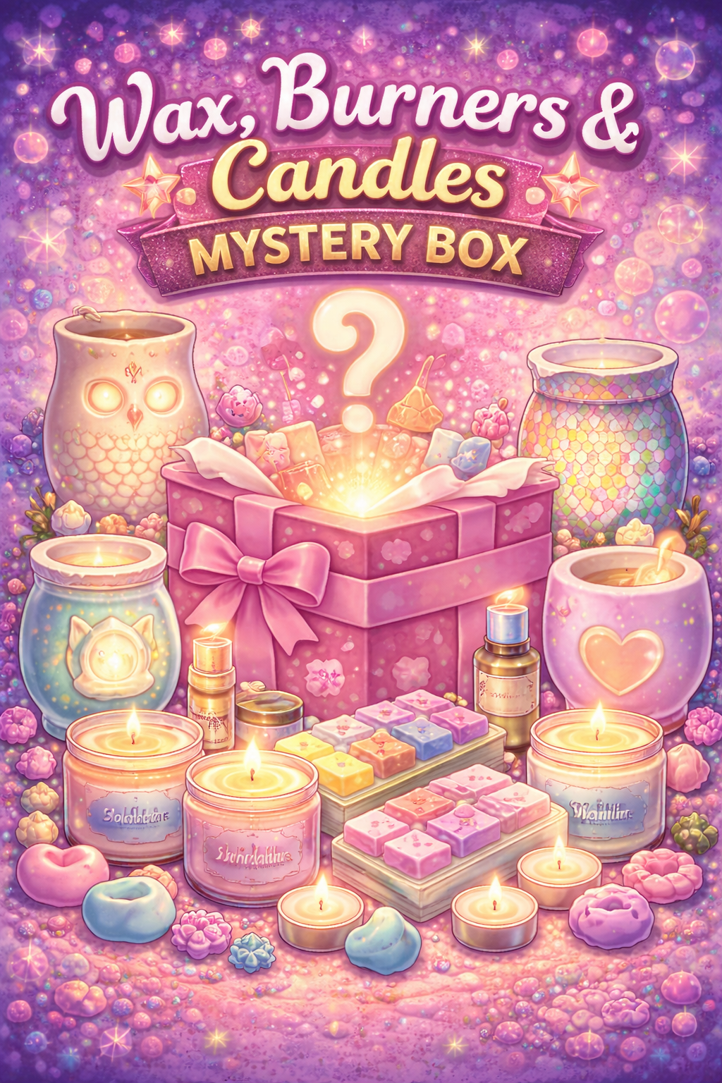 home fragrance mystery box gift wax melts candles burners surprise selection gift set