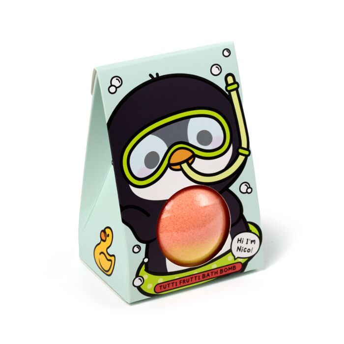 bath bomb adoramals wild gift box showing one boxed bath bomb front view