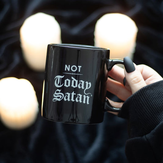 not today satan gothic ceramic mug in home setting alternative novelty drinkware