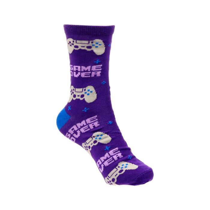 game over gamer socks comfortable novelty footwear for video game fans
