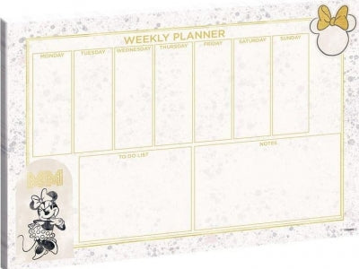 Disney Minnie Mouse A4 weekly planner desk organiser pad