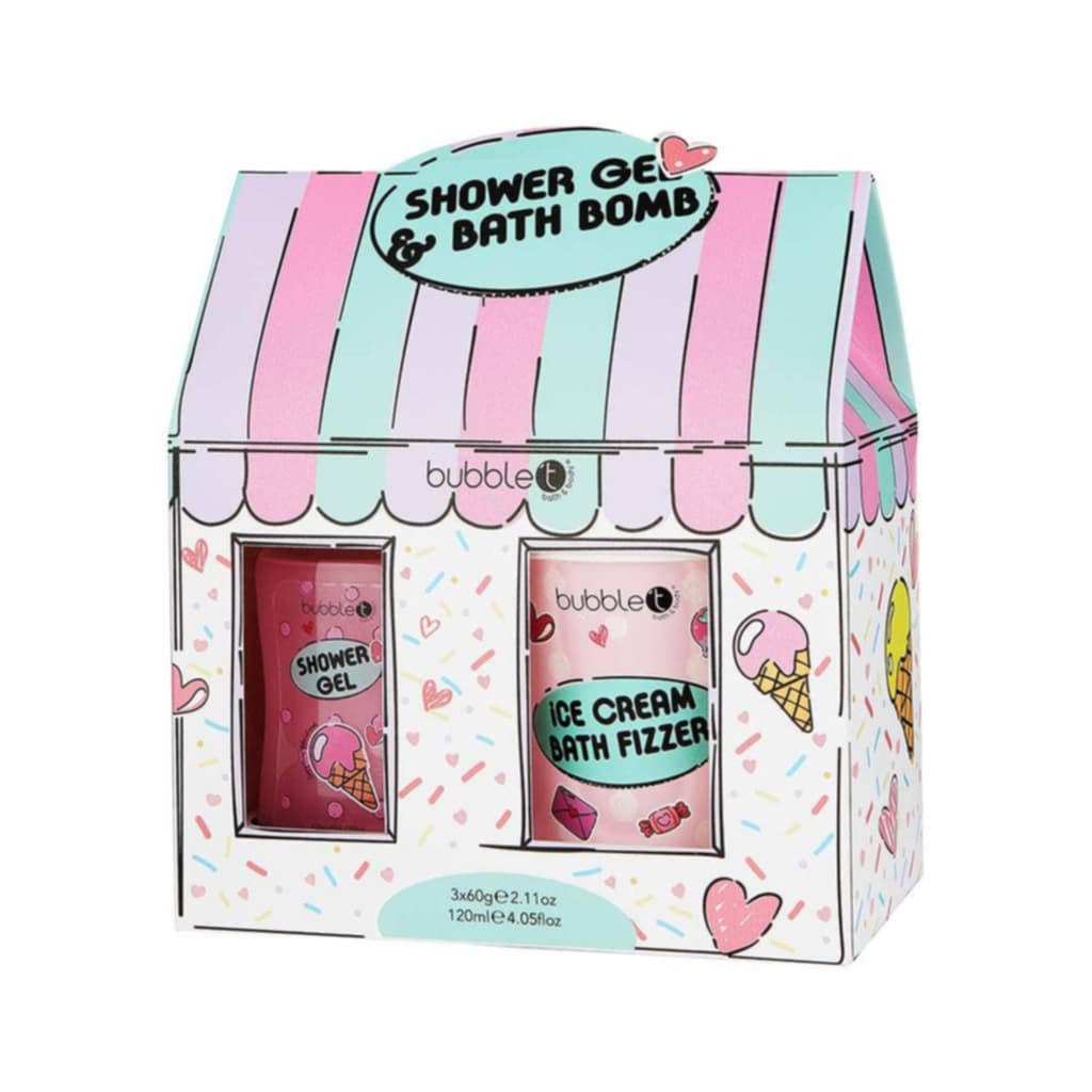 bubble t bath and shower sundae gift set boxed presentation suitable for gifting
