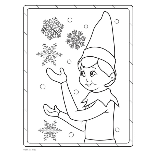 christmas elf on the shelf reusable stickers spread out on a surface, ready for use in holiday crafts and activities